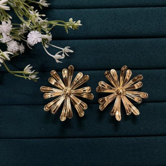 Golden Sunburst Earrings