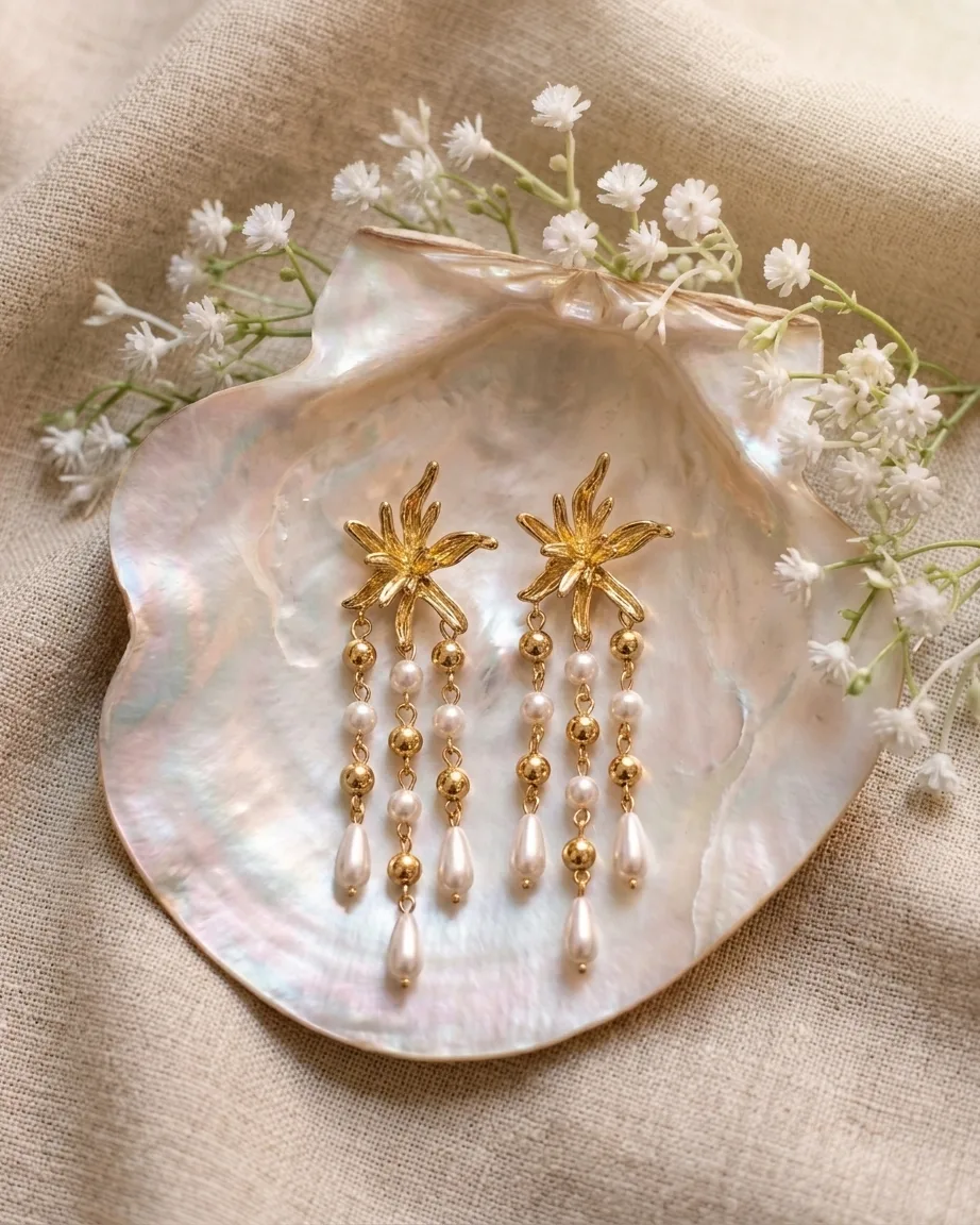 The Lilly & Dewdrop Grandeur Earrings