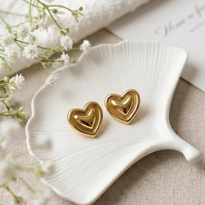 The Radiant Heart Studs