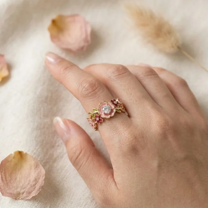 Rose Blush Eternal Bloom Ring