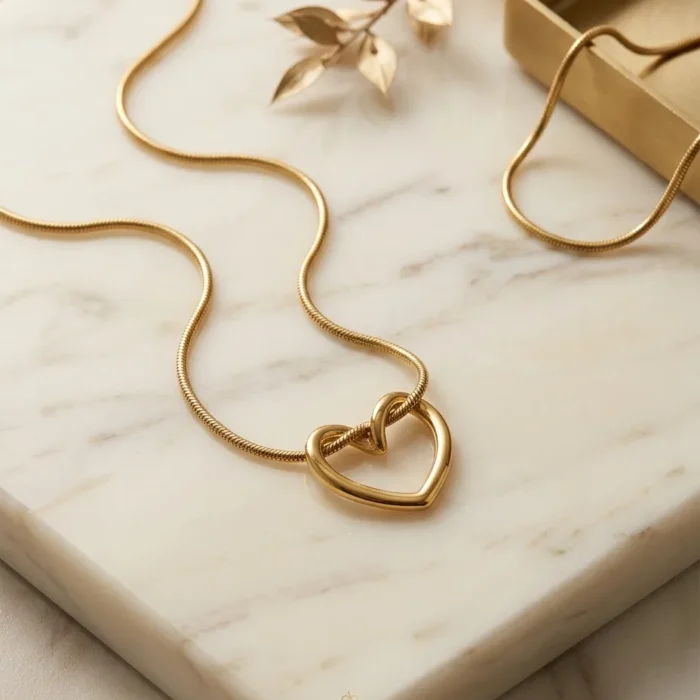 The Tied-Together Heart Necklace