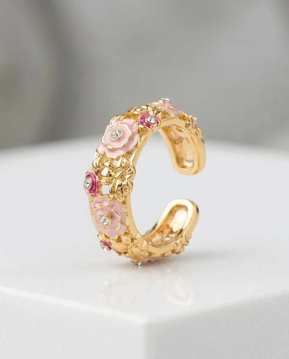 The Vintage Rose Garland Ring - Image 2