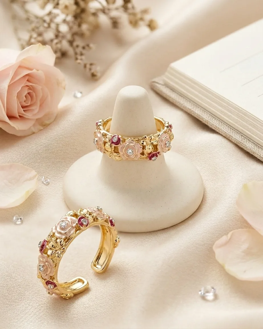 The Vintage Rose Garland Ring