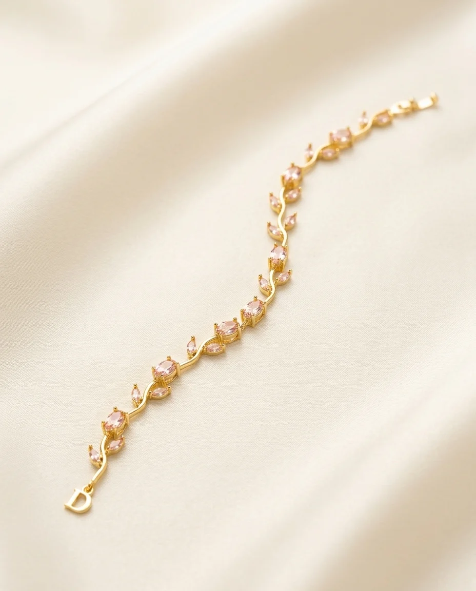 Baby Pink Tulips Bracelet - Image 2