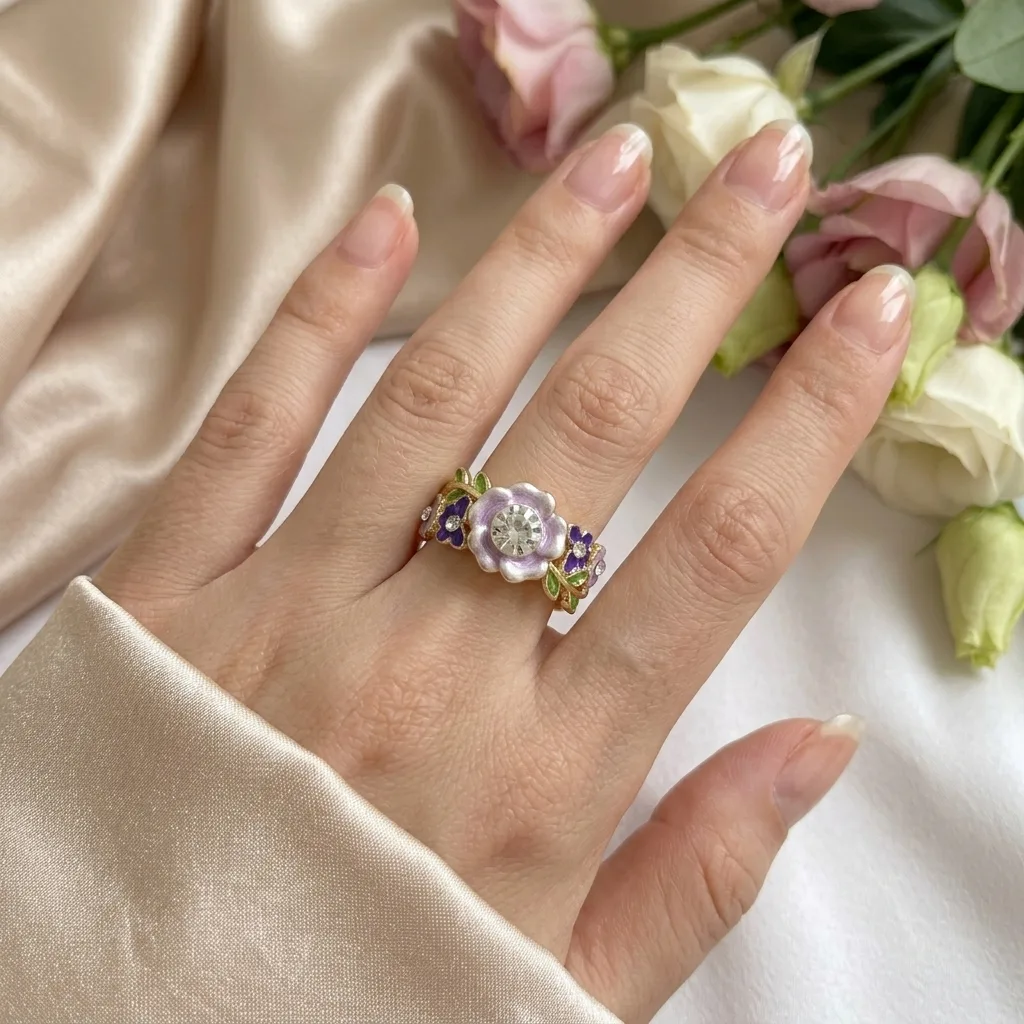 Enchanted Garden Wildflower Ring - Image 2