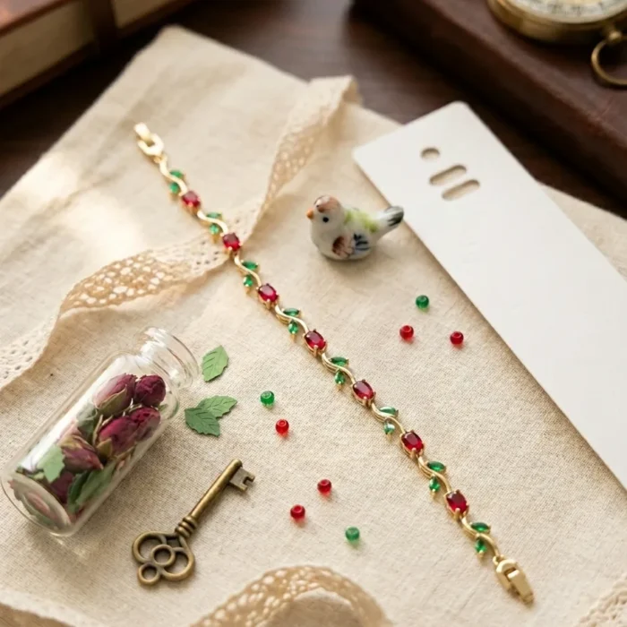 Ruby & Emerald Duo Bracelet