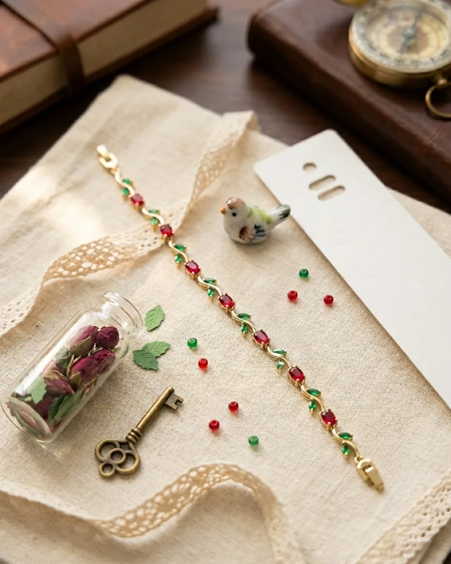Ruby & Emerald Duo Bracelet