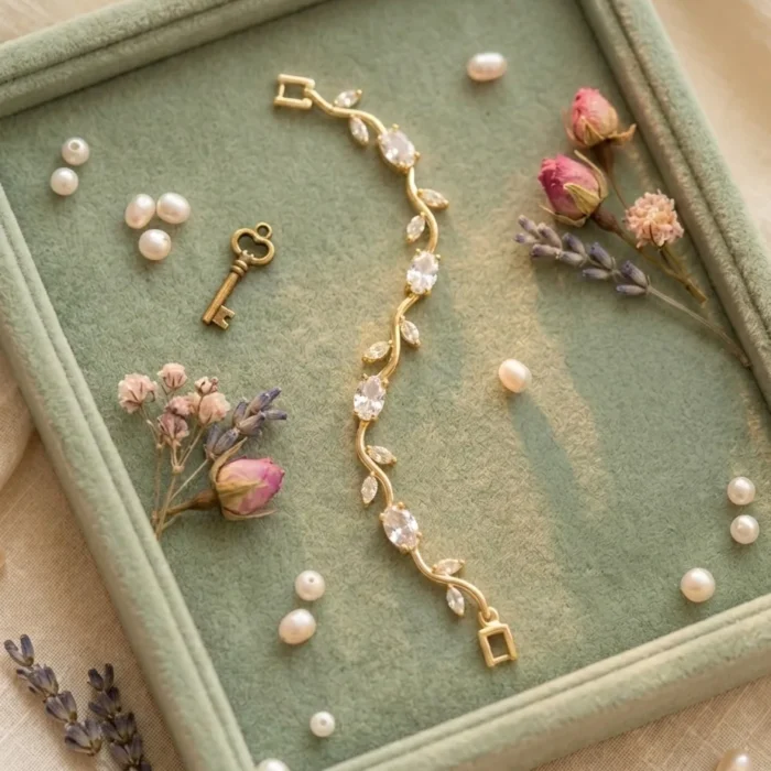Snow White Tulips Bracelet