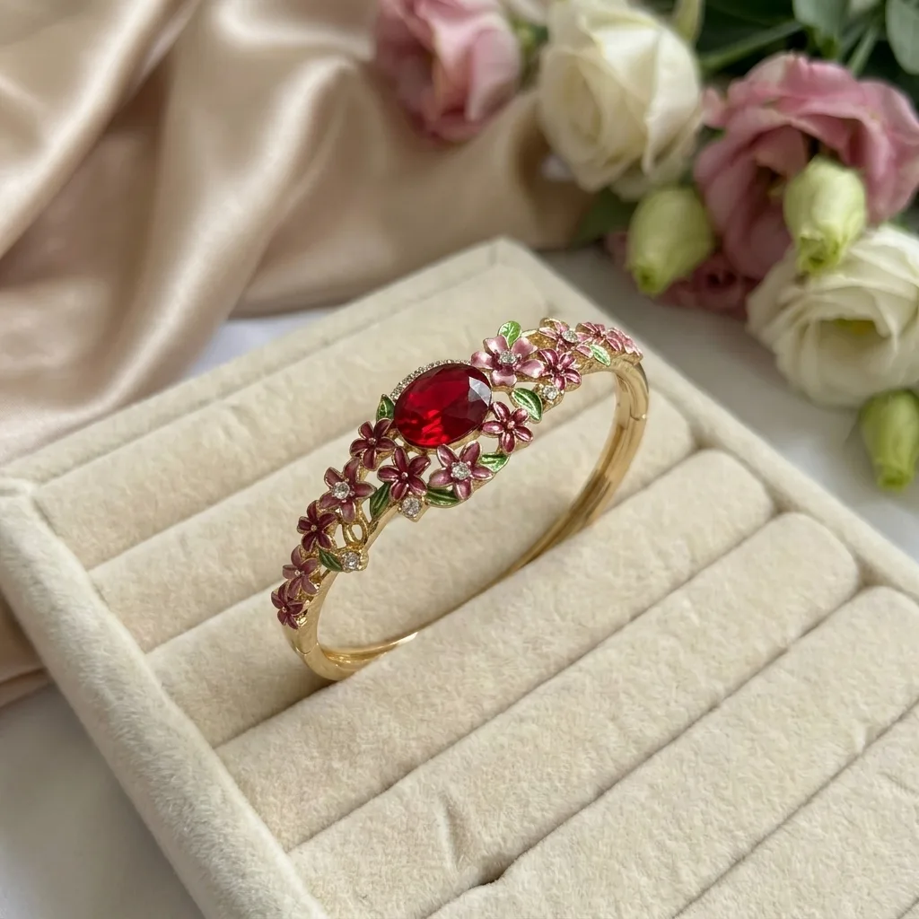 The Ruby Bloom Bracelet