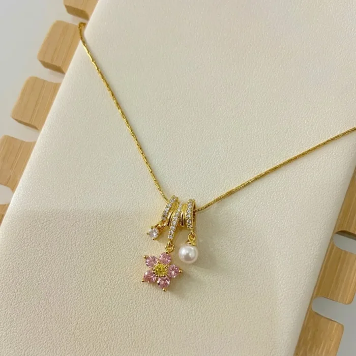 Blossom & Pearl Cascade Pendant