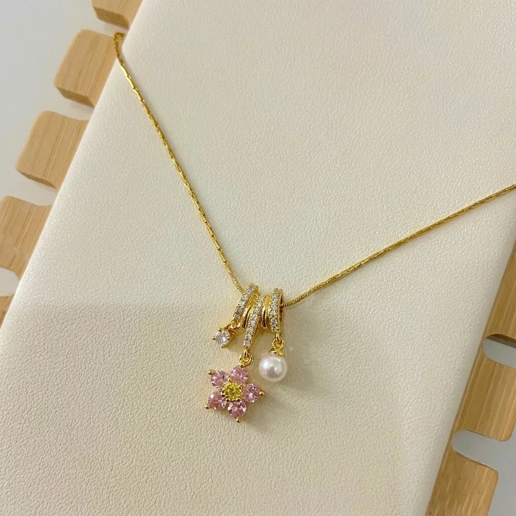 Blossom & Pearl Cascade Pendant